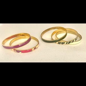 J. Crew bangles 5 multi color - mix & match